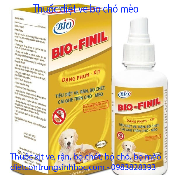 Thuốc trị bọ chét chó BIO FINIL